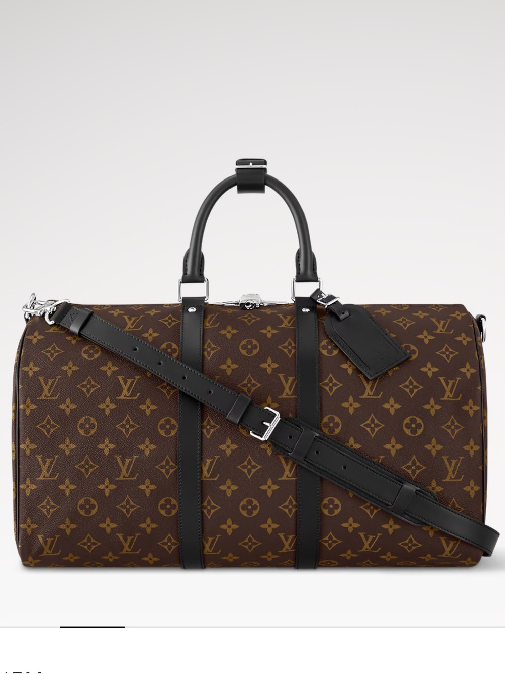Louis Vuitton Keepall Bandoulière 45 Duffle Bag Monogram Macassar